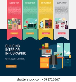 Infographic Building Interior