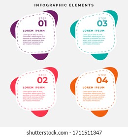 Infographic business banner template design
