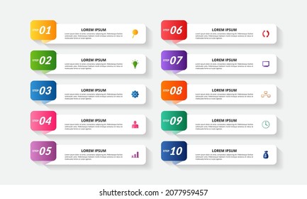 Infographic business banner template design