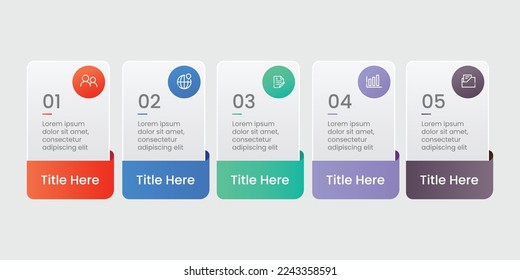 Infographic business banner template design