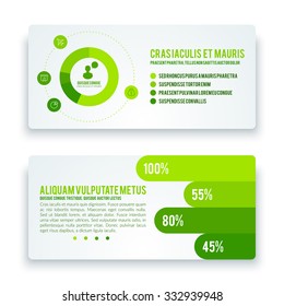 Infographic Business Banners, Vector EPS10 Illustration
