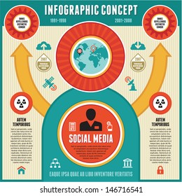 Infographic business concept - creative vector banner for presentation, booklet, web site etc. 