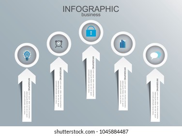 Infographic   Business concept  vector illustration on background 