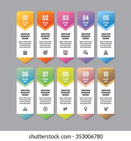Infographic business concept - vertical vector banners with icons for presentation, booklet, website and other project. Infograph design elements.
