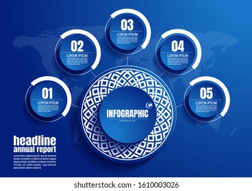 infographic business data, process chart design template for presentation. abstract timeline elements, vector illustration, EPS10.