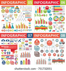 Infographic business design elements - vector illustration. Infograph template collection. Creative graphic set. 