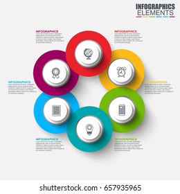 Infographic business diagram vector design template. Can be used for steps, options, parts or processes, workflow, data visualization, chart, creative concept, marketing icons, info graphics.