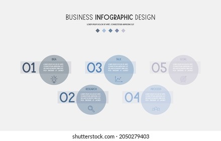 Infografía con elementos empresariales. Diseño de diagrama de flujo. Vector