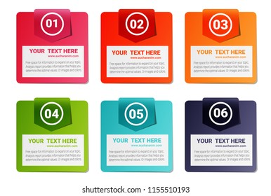 Infographic business horizontal timeline process chart template. Vector modern banner used for presentation and workflow layout diagram, web design. Abstract elements of graph 6 steps options.