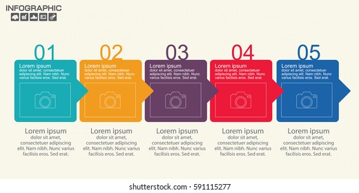 Infographic business horizontal timeline process chart template. Vector modern banner,text box used for presentation and workflow layout diagram,web design. Abstract elements of graph 6 steps options.