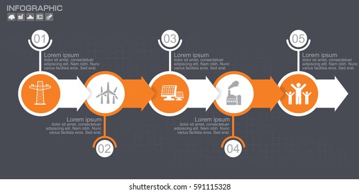 Infographic business horizontal timeline process chart template. Vector modern banner,text box used for presentation and workflow layout diagram,web design. Abstract elements of graph 6 steps options.
