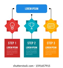 Infographic for business with icons 