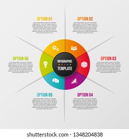 Infographic with business icons. Vector