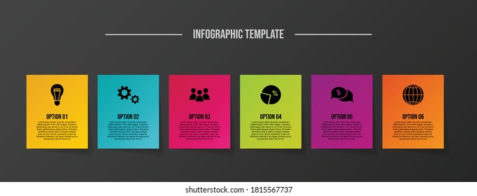 Infographic with business icons. Vector