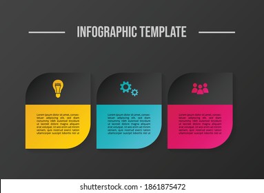 Infographic with business icons. Vector