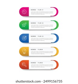infographic business modern template design Free Vector