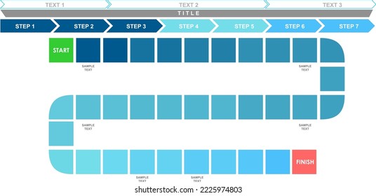infographic business path design for presentations