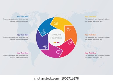 
Infographic Business Pie Chart For Options Vector Image