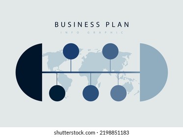 Infographic - Business Plan Blue Colour 