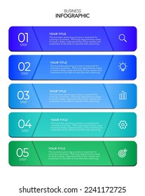 Infographic Business process options or steps , colorful icons ,vector infographic template.stock Vector illustration