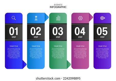 Infographic Business process options or steps , colorful icons ,vector infographic template stock Vector illustration