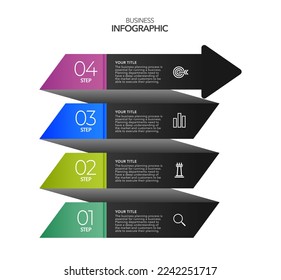 Infographic Business process options or steps , colorful icons ,vector infographic template.stock Vector illustration	
