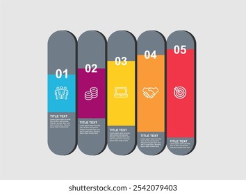 Infographic business report template layout design element vector illustration