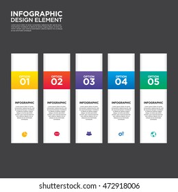 Infographic business report template layout design element vector illustration can be used for workflow, layout, number