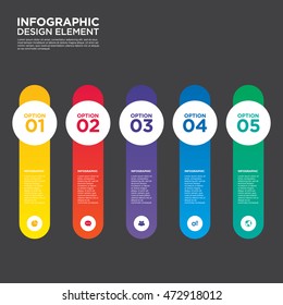 Infographic business report template layout design element vector illustration can be used for workflow, layout, number