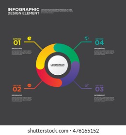 Infographic business report template layout design element vector illustration can be used for workflow, layout, and number