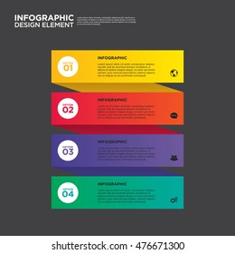 Infographic business report template layout design element vector illustration can be used for workflow, layout, and number