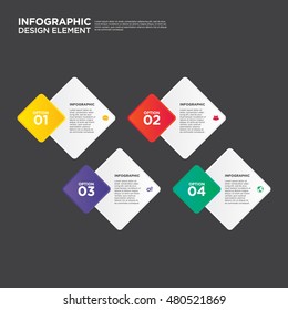 Infographic business report template layout design element vector illustration can be used for workflow, layout, and number