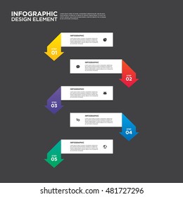 Infographic business report template layout design element vector illustration can be used for workflow, layout, and number