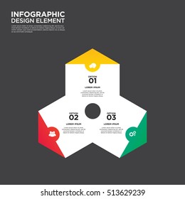 Infographic business report template layout design element vector illustration can be used for workflow, layout, number