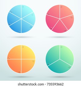 Infographic Business Segments Cycle Diagram B