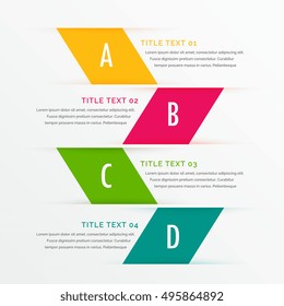 infographic business steps with space for your data