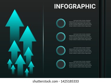 Infographic business steps to success  data.Presentation chart.diagram with steps template.Creative vector illustration.