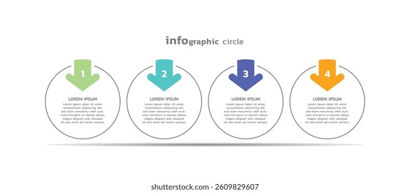 Infographic business template colorful background design