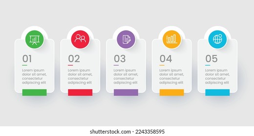 Infographic business template design. Vector infographic design