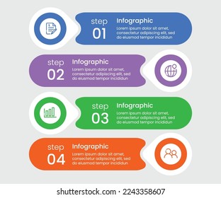 Infographic business template design. Vector infographic design