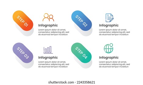 Infographic business template design. Vector infographic design