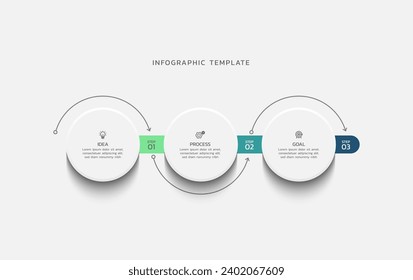 Infographic business template with elements