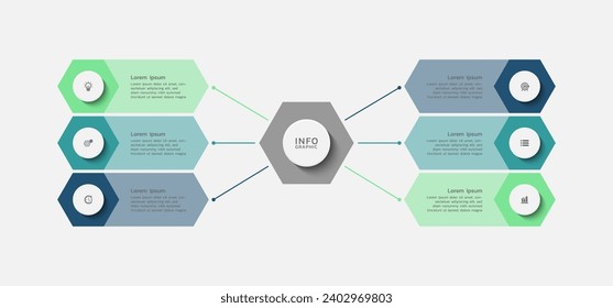 Infographic business template with elements