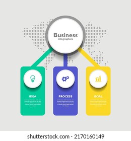 Infographic business template flat design
