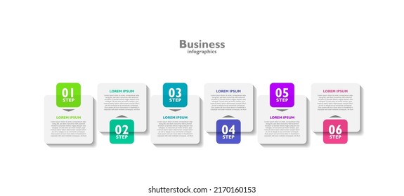 Infographic business template flat design