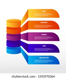 Infographic business template for presentation. Concept for infographic. Timeline infographics design vector and marketing. Purpose idea.