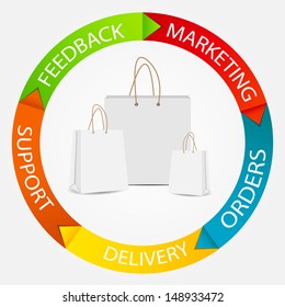 Infographic business template vector illustration