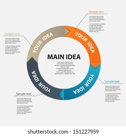 Infographic business template vector illustration