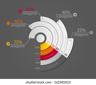 Infographic business template vector illustration