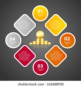 Infographic business template vector illustration